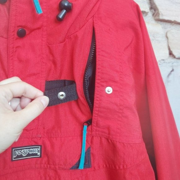 Rare Vintage 90's Jansport Pullover Windbreaker Jacket - Picture 6 of 16